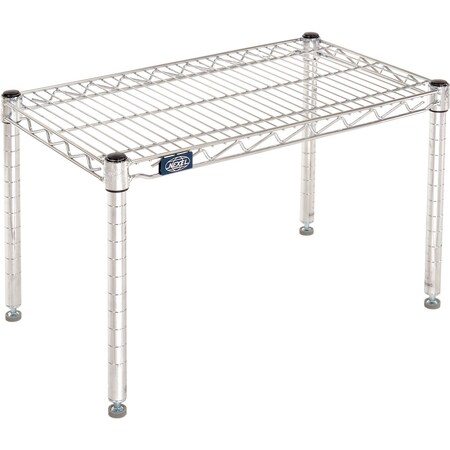 Nexel Chrome Wire Dunnage Rack, 24W x 14D x 14H P1424C